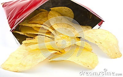 Packet of Crisps Stock Photo