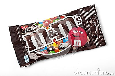 Packet of Peanut M&M's Editorial Stock Photo