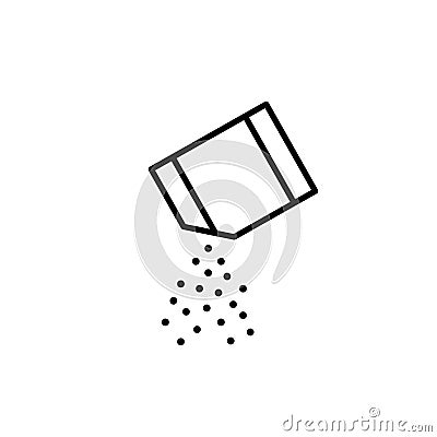 Packet soluble powder icon Vector Illustration