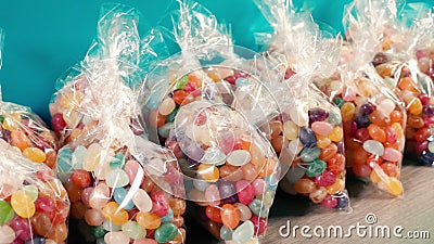 Packs of Candy Beans at the Store Stock Footage - Video of gifts ...