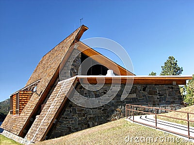 Pactola's Vistor Center - Black Hills South Dakota Stock Photo