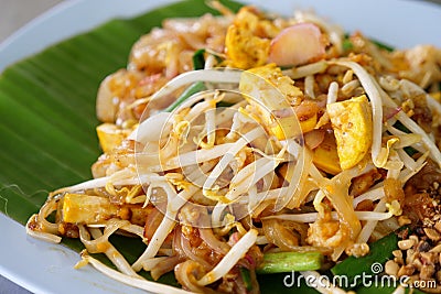 Pad thai. signature asian food. Stock Photo