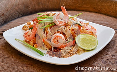 Pad thai Stock Photo