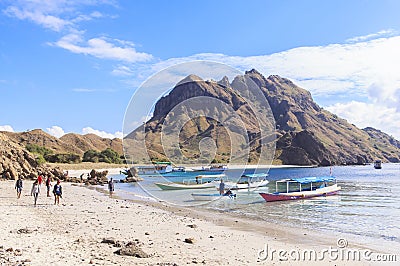 PADAR ISLAND, Komodo National Park, Indonesia Editorial Stock Photo