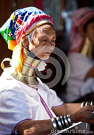 Padaung Tribe women Editorial Stock Photo