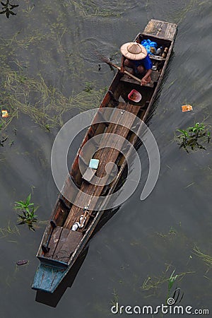 Padding Boat Stock Photo