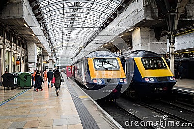 Paddington (2 Trains) Editorial Stock Photo