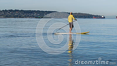 Paddle board sunday Editorial Stock Photo