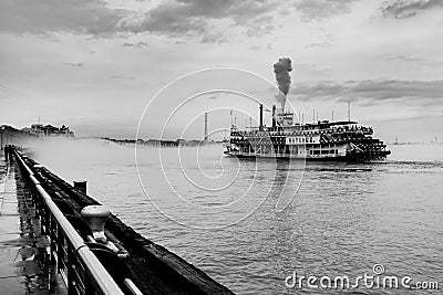 A Paddle Steamer On The Mississippi Editorial Stock Photo