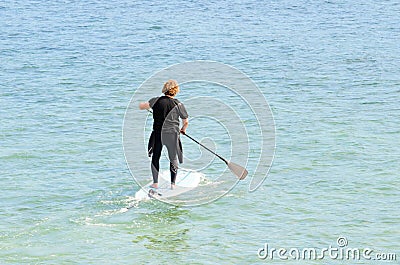 Paddle surf Editorial Stock Photo