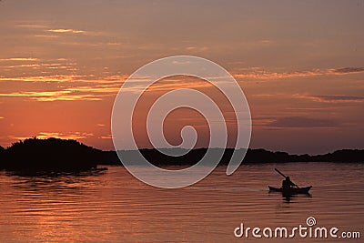 Paddling Stock Photo