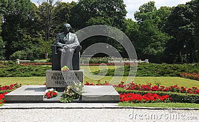 Paderewski monument 1 Stock Photo