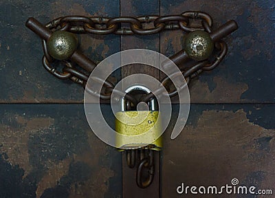 Lock Chain Stock Photo
