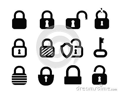 Padlock icon Vector Illustration