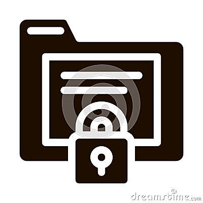 Padlock Site Coding System Vector Icon Vector Illustration
