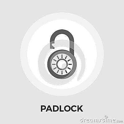 Padlock vector flat icon Vector Illustration