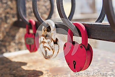 The padlock. Stock Photo