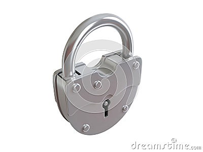 Padlock Cartoon Illustration