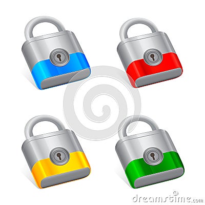 Padlocks Vector Illustration