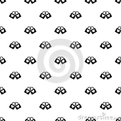 Padlocks with heart pattern, simple style Vector Illustration