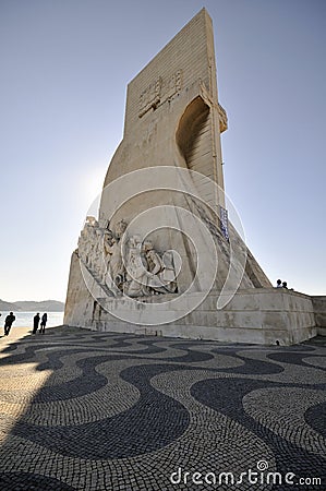 Padrao dos Descobrimentos, Lisbon, Portugal Editorial Stock Photo