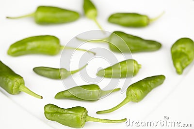 Padron Chilis Stock Photo