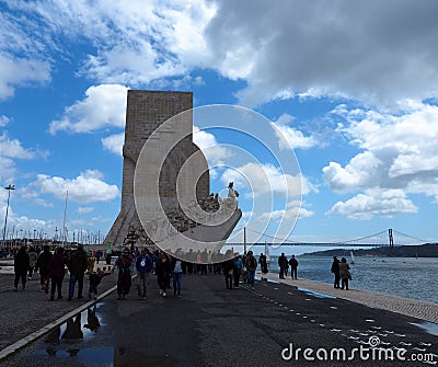 PadrÃ£o dos Descobrimentos Or Monument Of The Discoveries Lisbon Portugal Editorial Stock Photo