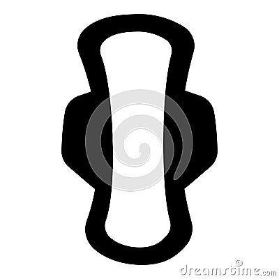 pads feminine hygiene cycle icon element thong Vector Illustration
