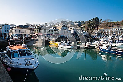 Padstow city center and harbour Editorial Stock Photo