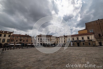Padua Cathedral Square , Duomo di Padova. Editorial Stock Photo