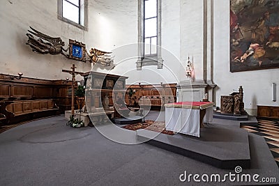 Padua, Italy. St Giustina basilica interior. Stock Photo