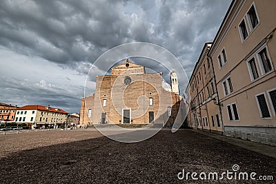 Padua, Italy. St Giustina after a thurstorm Editorial Stock Photo