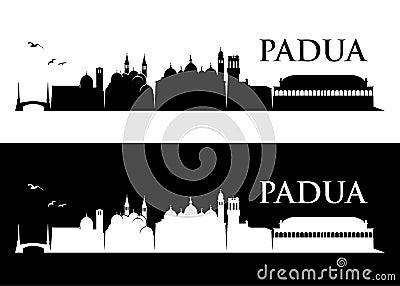 Padua skyline - Italy - vector illustration Vector Illustration
