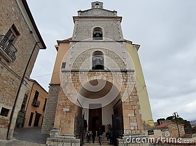 Paduli - Entrata della chiesa di San Bartolomeo Apostolo Editorial Stock Photo