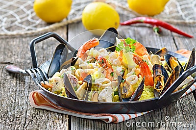 Paella Stock Photo