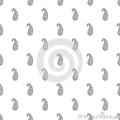 Paisley tribal seamless pattern background. Vector Illustration