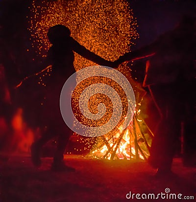 Pagan festival of Walpurgis night Editorial Stock Photo