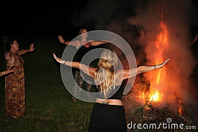 Pagan Gathering Editorial Stock Photo