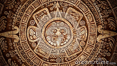 Pagan ornament of a tribe Maya texture Stock Photo