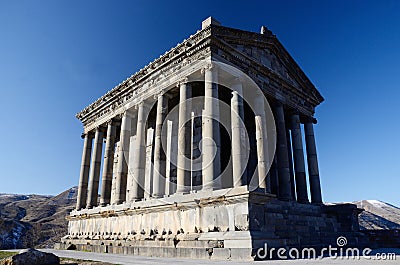 Pagan sun temple,Garni,Armenia,classical Hellenistic building Stock Photo