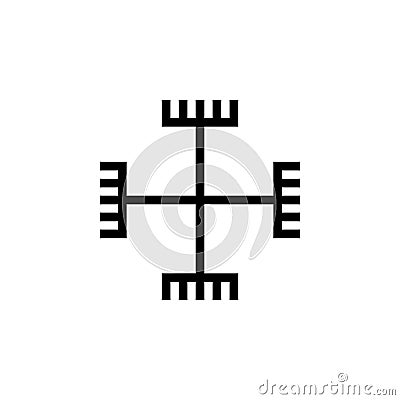 Paganism hands of God sign icon. Element of religion sign icon for mobile concept and web apps. Detailed Paganism hands of God ico Stock Photo