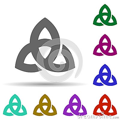 Paganism in multi color style icon. Simple glyph, flat vector of world religiosity icons for ui and ux, website or mobile Stock Photo