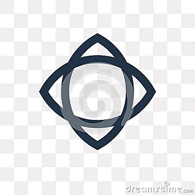 Paganism vector icon isolated on transparent background, Paganism transparency concept can be used web and mobile Vector Illustration