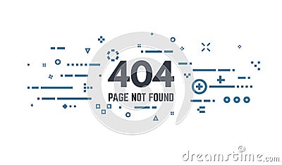 404 page error Vector Illustration