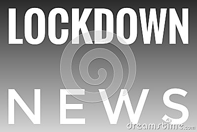 Page Header Banner Lockdown News Stock Photo