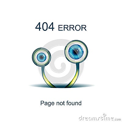 Page not found, 404 error Vector Illustration