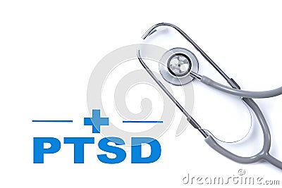 Page with PTSD - post traumatic stress disorder. War veteran men Stock Photo
