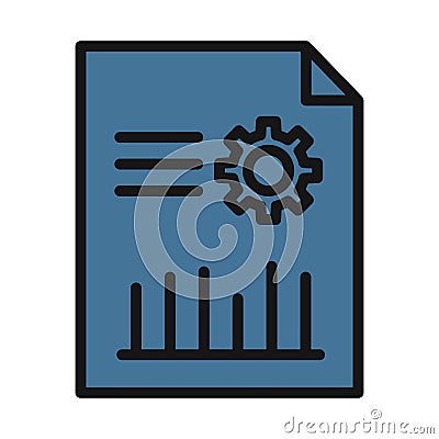 Page ranking, page rating line isolated vector icon can be easily modified and edit Vector Illustration