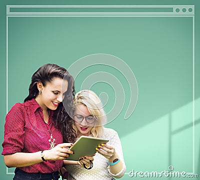 Page Screen Window Copy Space Browser Concept Stock Photo