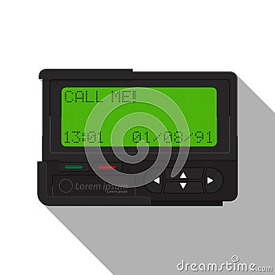 Pager icon. Stock Photo